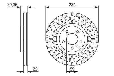 0986479588 BOSCH Тормозной диск