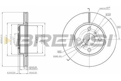 CD7710V BREMSI Тормозной диск