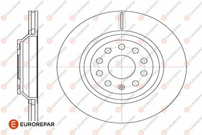 1642767980 EUROREPAR Тормозной диск