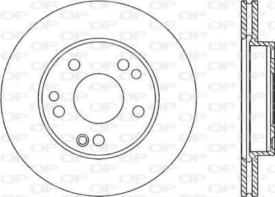 BDR130220 OPEN PARTS Тормозной диск