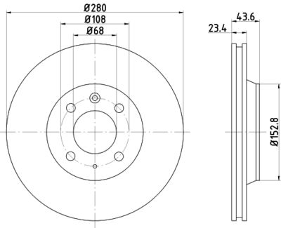 MDC1100 MINTEX Тормозной диск