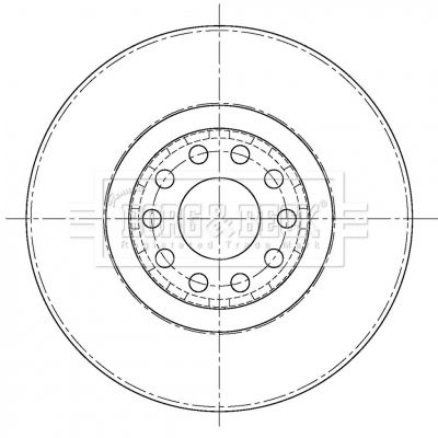 BBD6093S BORG & BECK Тормозной диск