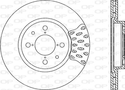 BDR114620 OPEN PARTS Тормозной диск