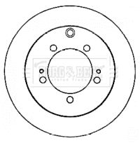 BBD4556 BORG & BECK Тормозной диск