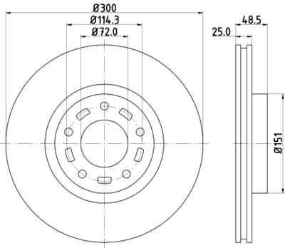 PCD11622 DON Тормозной диск