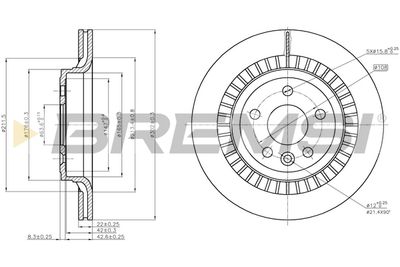 CD7802V BREMSI Тормозной диск