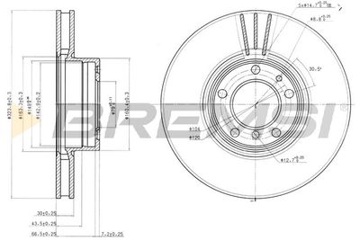 CD7202V BREMSI Тормозной диск