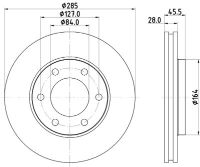 MDC1785 MINTEX Тормозной диск