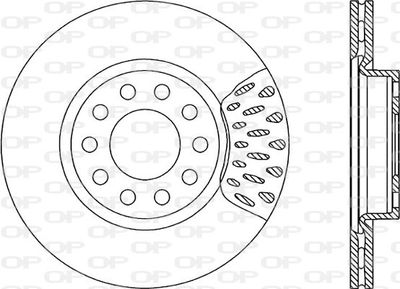 BDR123220 OPEN PARTS Тормозной диск