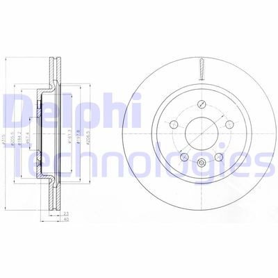 BG4190 DELPHI Тормозной диск