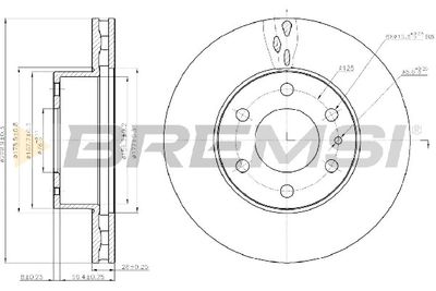 CD5314V BREMSI Тормозной диск