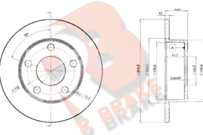 78RBD22800 R BRAKE Тормозной диск