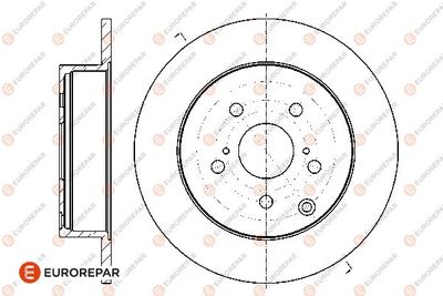 1667870780 EUROREPAR Тормозной диск