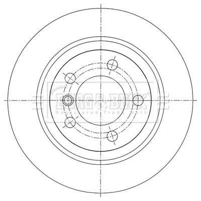 BBD5454 BORG & BECK Тормозной диск