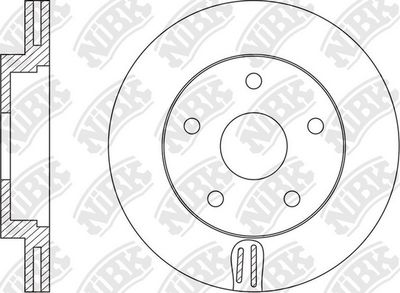 RN1568 NiBK Тормозной диск