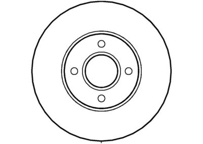NBD1384 NATIONAL Тормозной диск