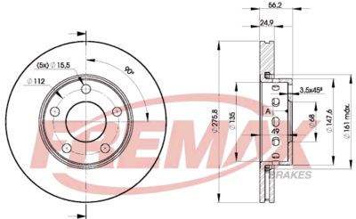 BD8013 FREMAX Тормозной диск