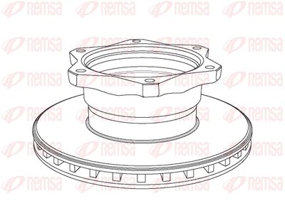 NCA105820 REMSA Тормозной диск