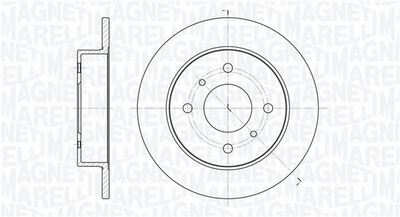 361302040207 MAGNETI MARELLI Тормозной диск