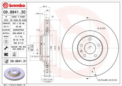 BS8493 BRECO Тормозной диск