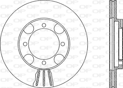 BDA186920 OPEN PARTS Тормозной диск