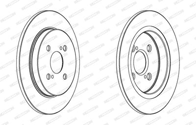 DDF1781 FERODO Тормозной диск