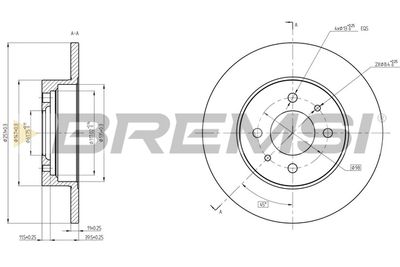 CD6081S BREMSI Тормозной диск