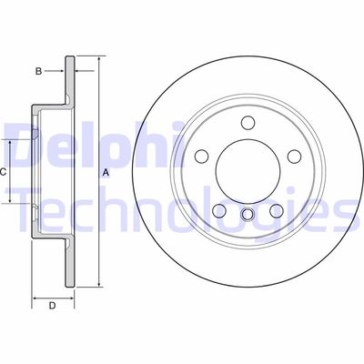 BG4561C DELPHI Тормозной диск