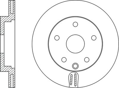 FR0612V FIT Тормозной диск