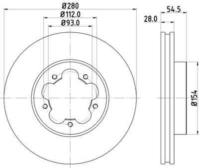 PCD18632 DON Тормозной диск