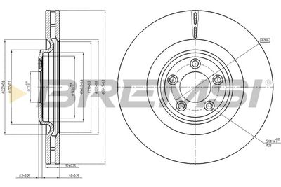 CD8107V BREMSI Тормозной диск