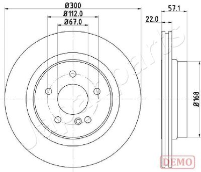 DP0510C JAPANPARTS Тормозной диск