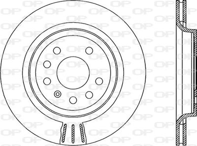 BDR199220 OPEN PARTS Тормозной диск