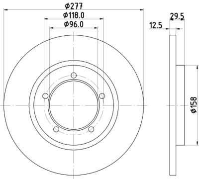 MDC632 MINTEX Тормозной диск