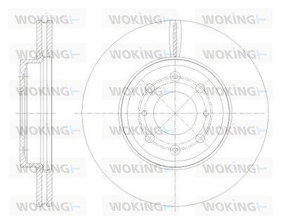 D6254410 WOKING Тормозной диск