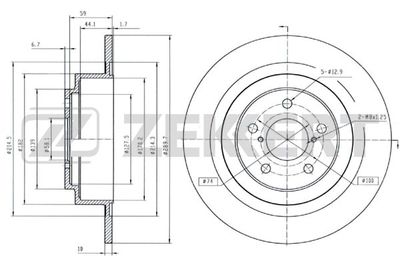 BS5324 ZEKKERT Тормозной диск