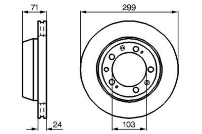 0986478417 BOSCH Тормозной диск