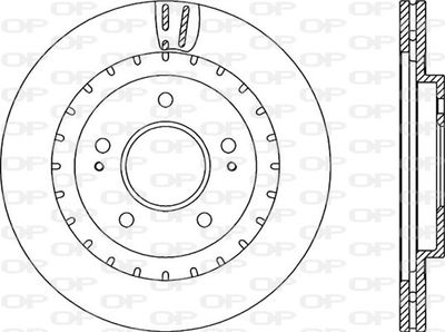 BDR223920 OPEN PARTS Тормозной диск