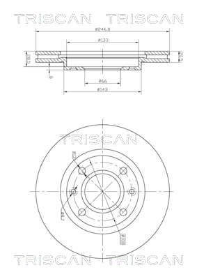 812010102C TRISCAN Тормозной диск