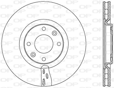 BDR245320 OPEN PARTS Тормозной диск