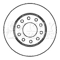 KBD4284 KEY PARTS Тормозной диск