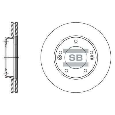 SD2067 Hi-Q Тормозной диск
