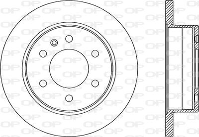 BDA232510 OPEN PARTS Тормозной диск