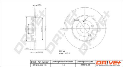 DP1010110170 Dr!ve+ Тормозной диск