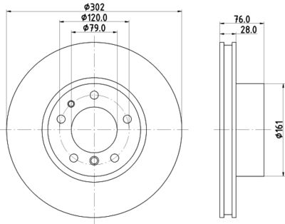 MDC477 MINTEX Тормозной диск