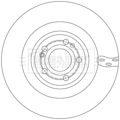 BBD6252S BORG & BECK Тормозной диск