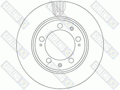 6064845 GIRLING Тормозной диск