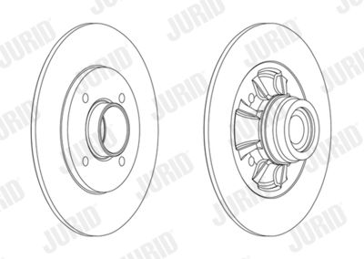 562610J1 JURID Тормозной диск