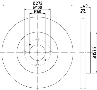 PCD14502 DON Тормозной диск