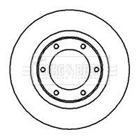 BBD5116 BORG & BECK Тормозной диск